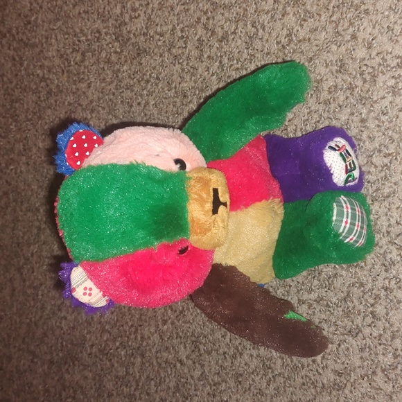 Peef The Christmas Bear Plush 1996 Squeaker 7" Tom Hegg Vintage Stuffed Animal - Picture 6 of 6